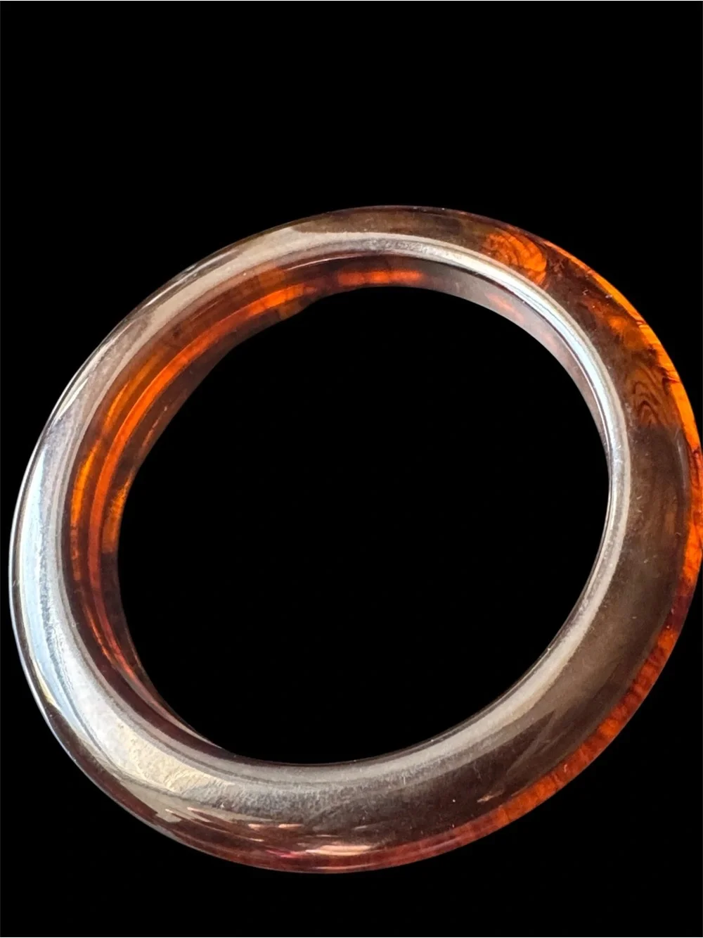 Root Beer Bakelite Bangle Bracelet